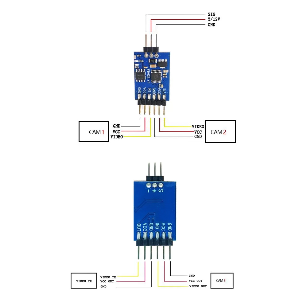 5.8G 3 Channel Video Switcher  - Drone Rc Control recension och pris