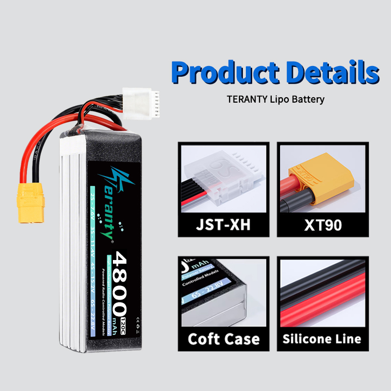 TERANTY 6S 4800mAh Lipo Batter - Drone Rc Board recension och pris