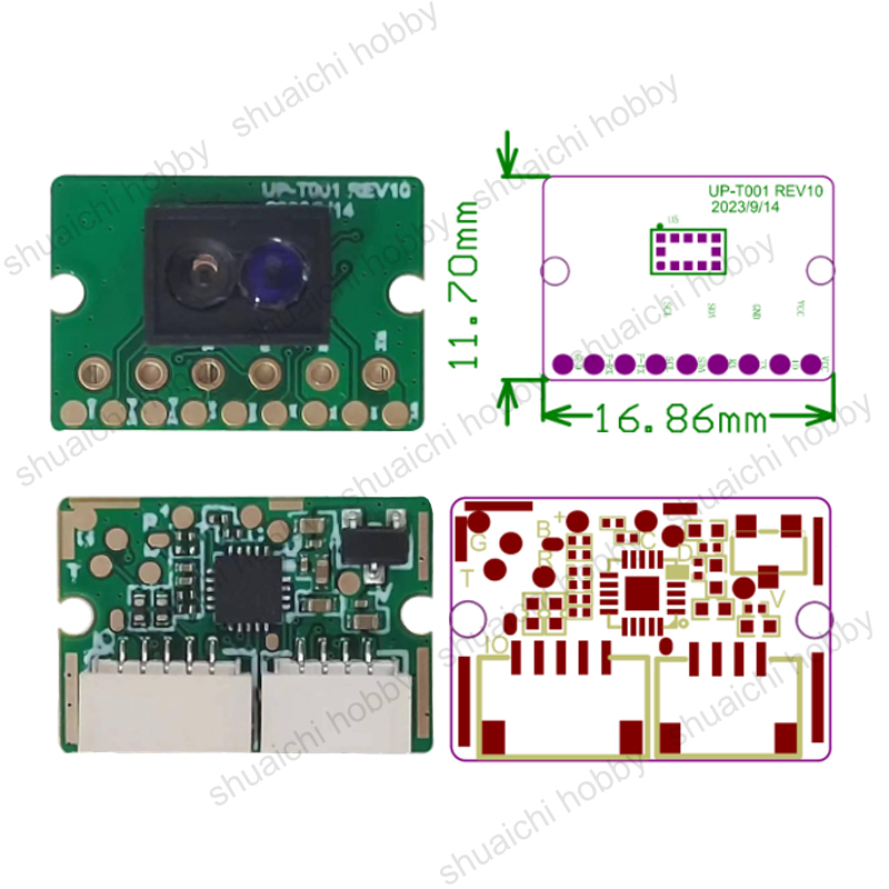 1PCS 3.7-5V T001-Plus-UART TOF - Drone Rc Control recension och pris
