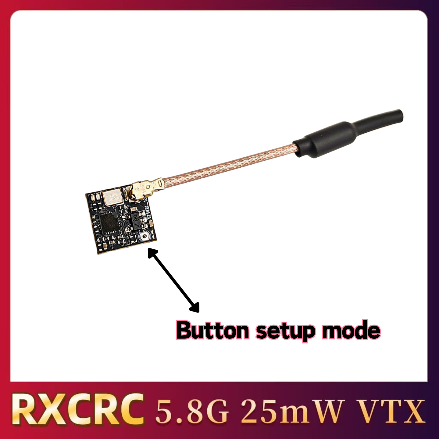 RXCRC 5.8GHz 48CH FPV 25mW Ana - Drone Rc Control recension och pris