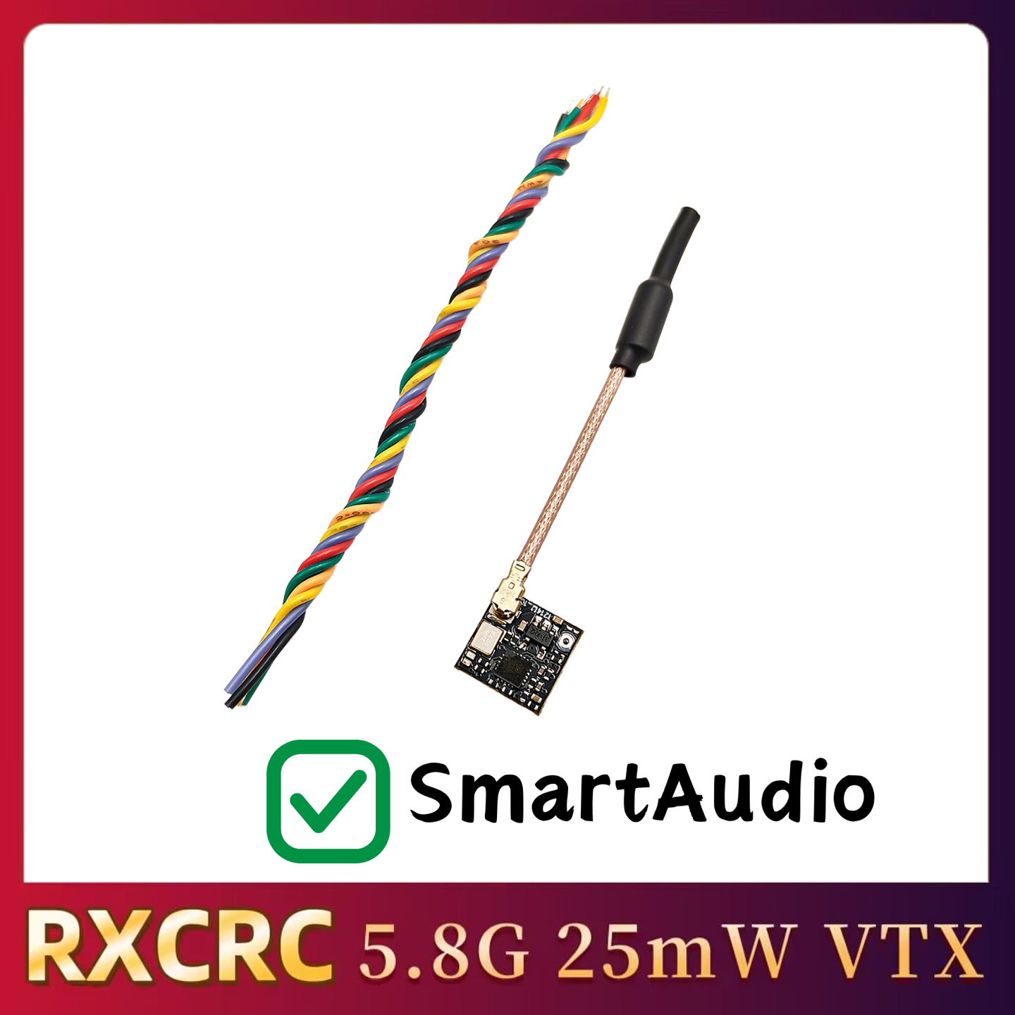 RXCRC 5.8GHz 48CH FPV 25mW Ana - Drone Rc Control recension och pris